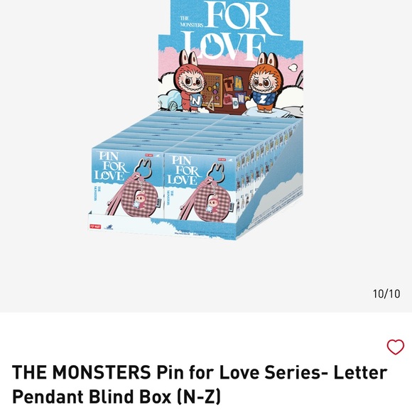 Letter “&” (ampersand)- Labubu Pin for Love Letter Pendant - OPEN BOX SEALED BAG - Picture 8 of 13